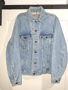 Vintage Orange Tab Levis Denim Jacket